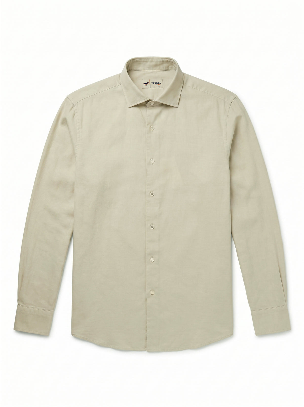 Gilbert Teckel,Long-Sleeve Shirt – Sand Beige
