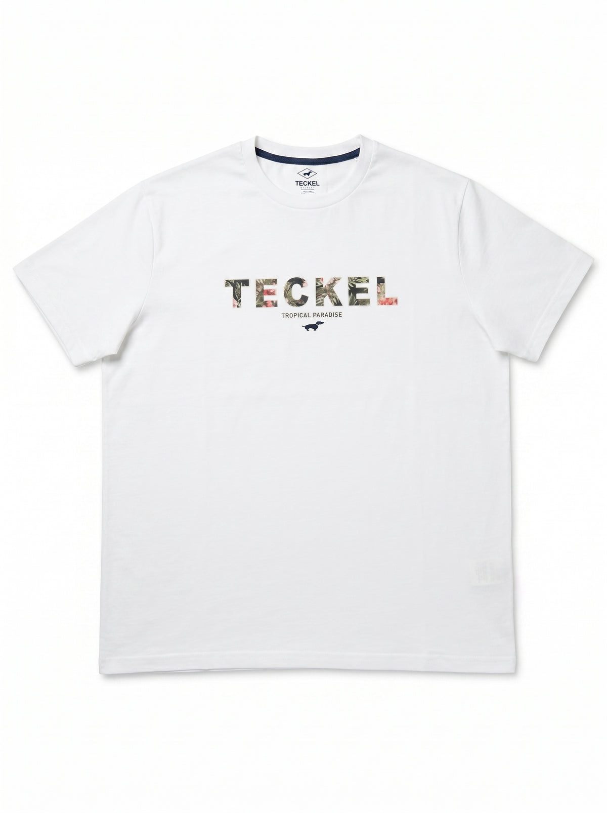 Gilbert Teckel,Tropical Paradise Graphic Cotton T-Shirt – White