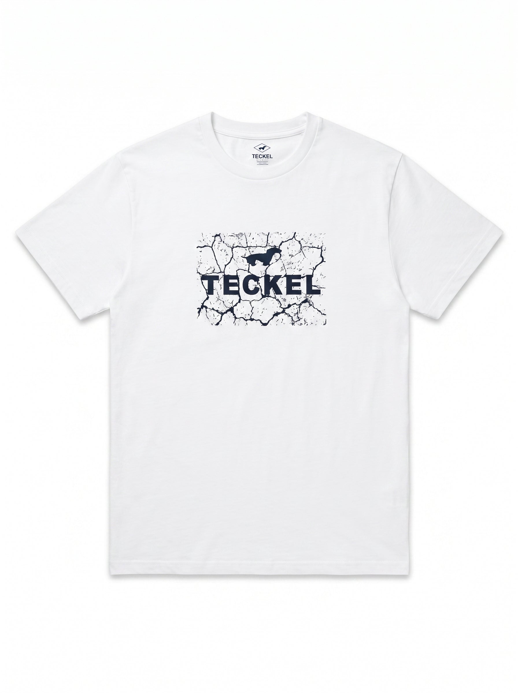 Gilbert Teckel, Graphic Print Cotton T-Shirt – White