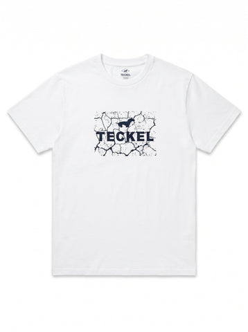 Gilbert Teckel, Graphic Print Cotton T-Shirt – White