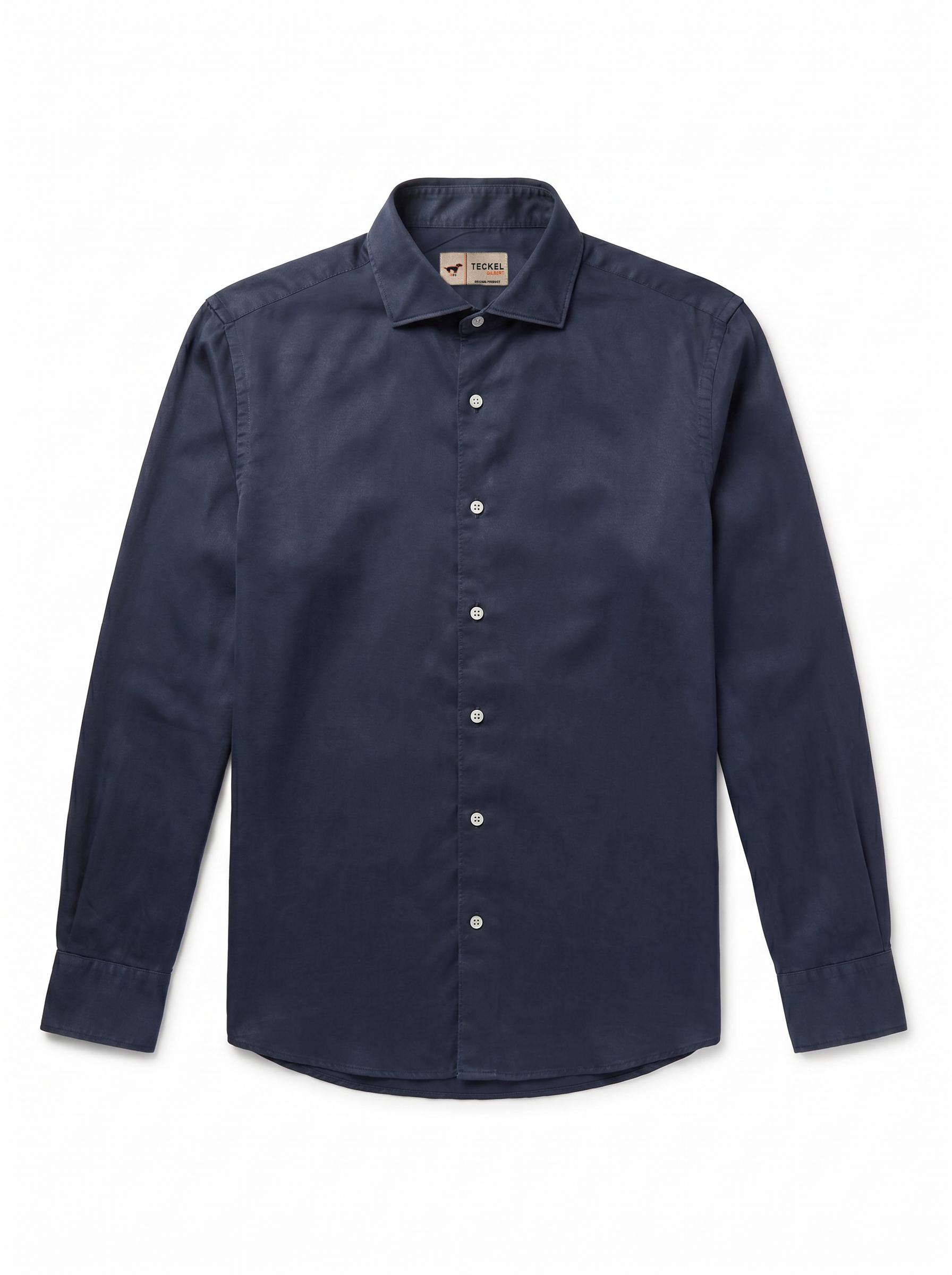 Gilbert Teckel,Long-Sleeve Shirt – Navy