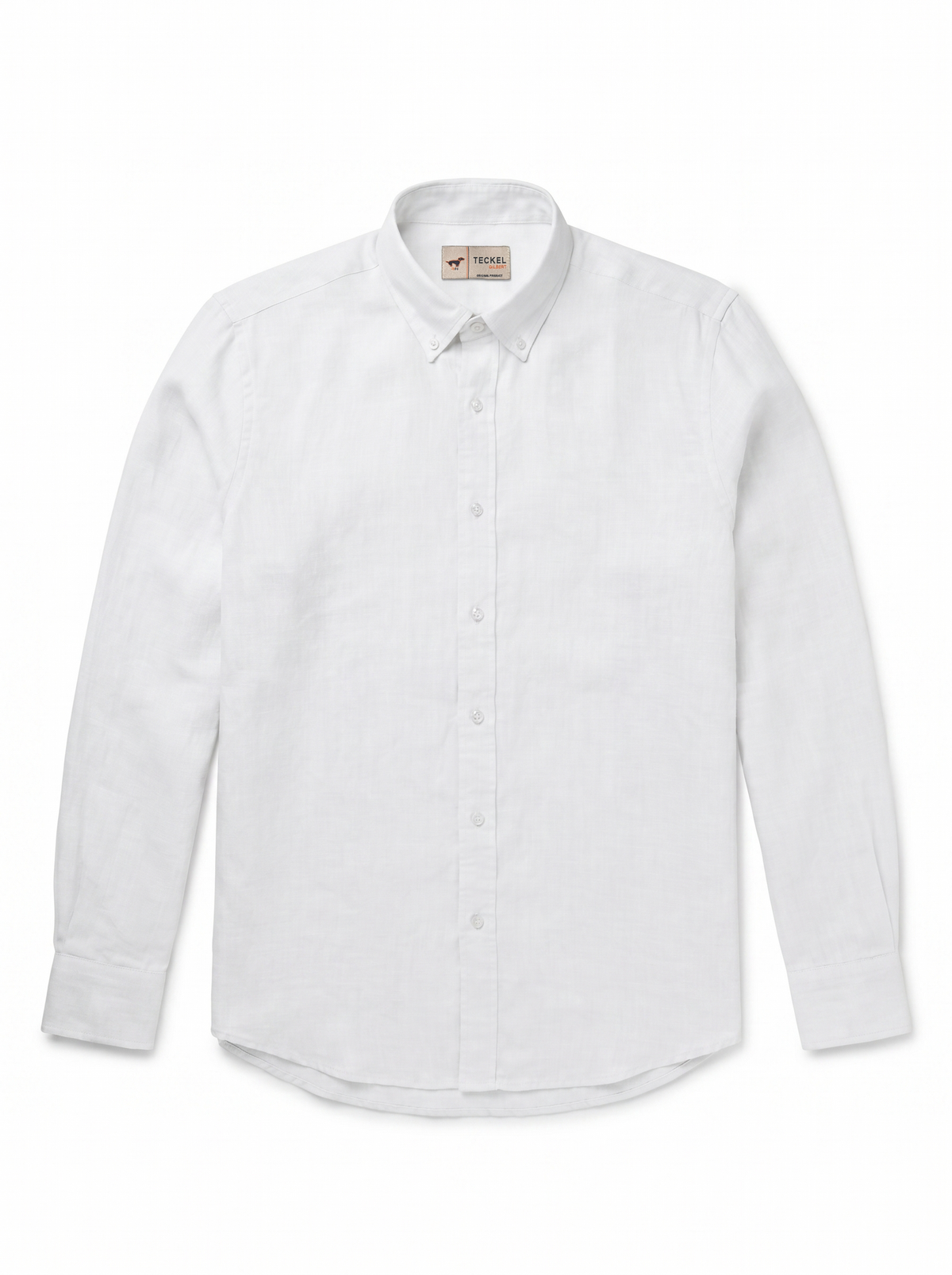 Gilbert Teckel, White Linen Shirt – Modern Fit