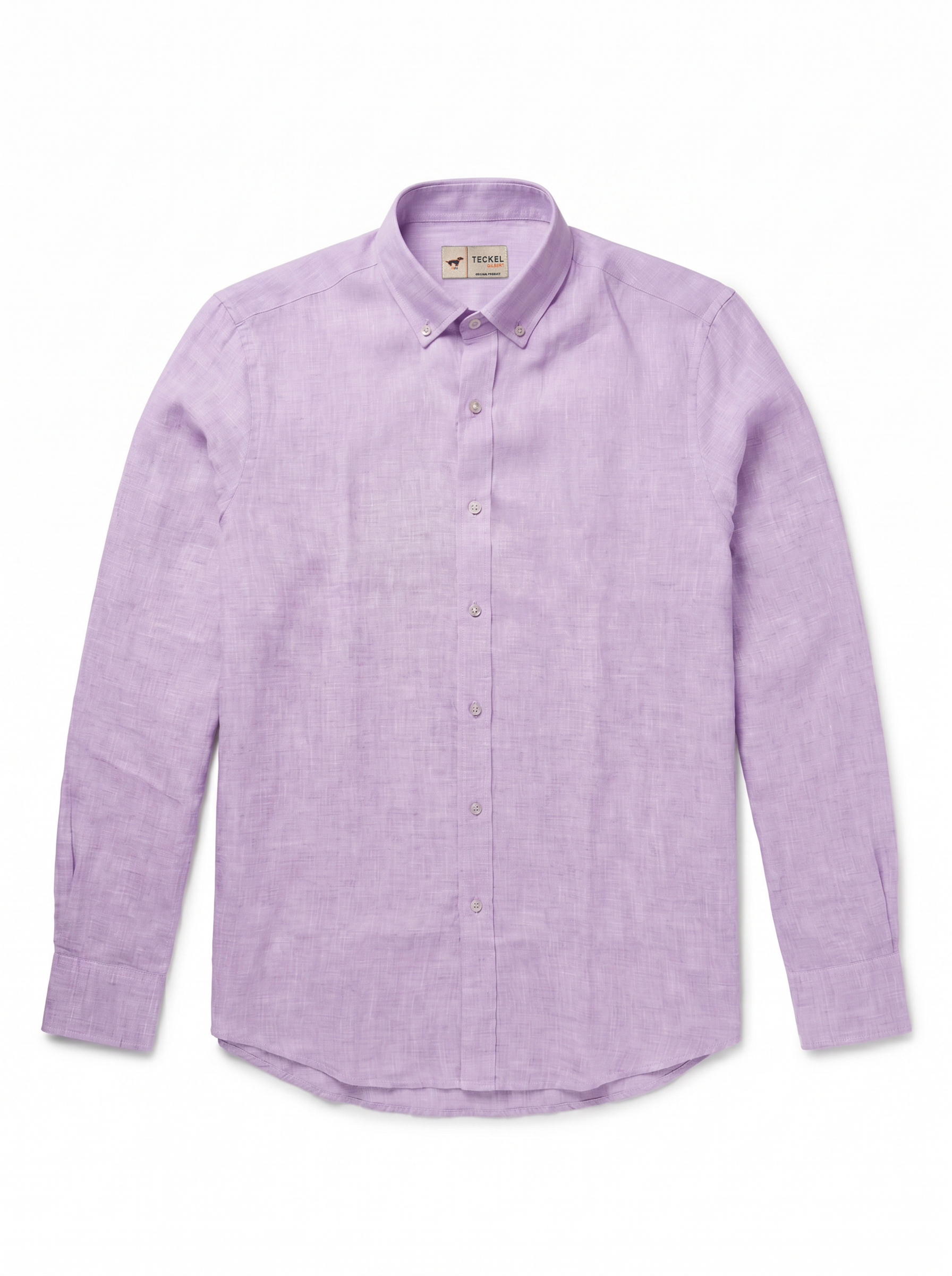 Gilbert Teckel, Purple Linen Shirt – Modern Fit