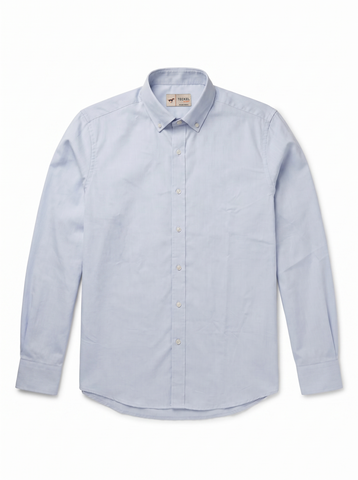 Gilbert Teckel, Light Blue-Grey Oxford Shirt
