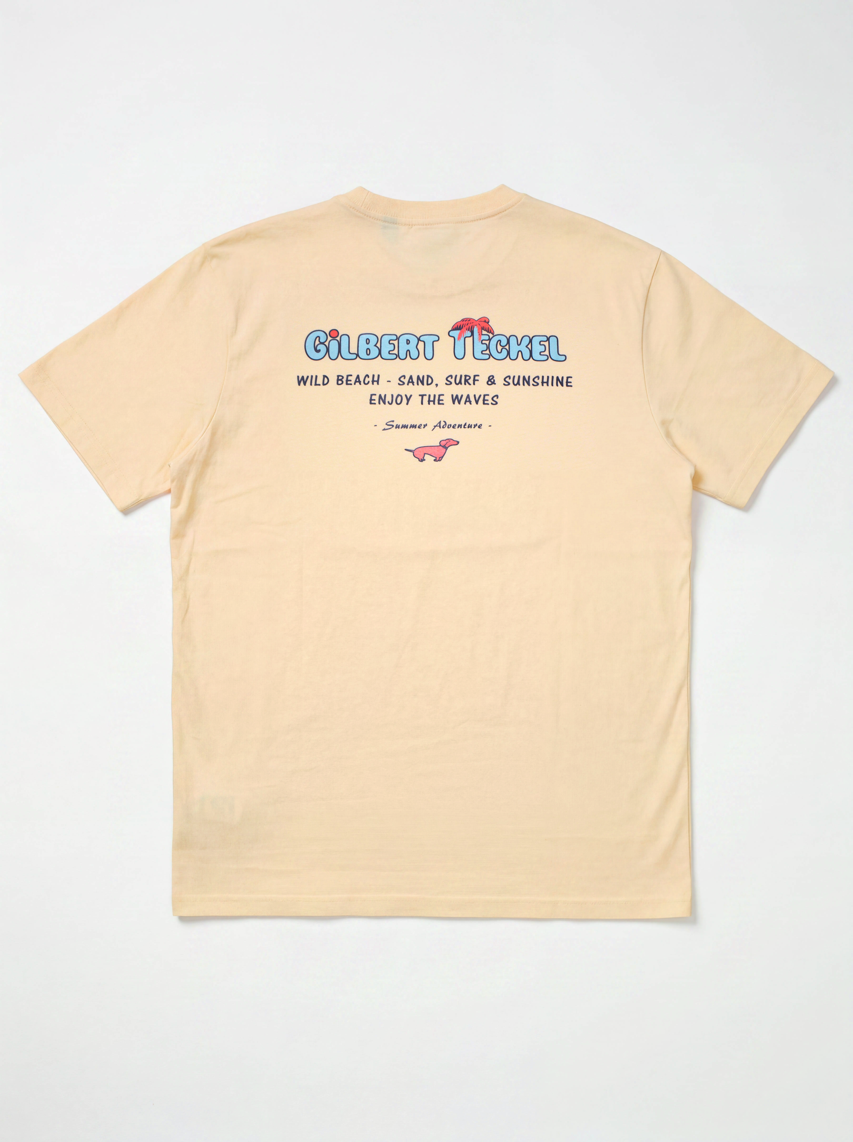 Gilbert Teckel, Yellow T-Shirt With Back Design