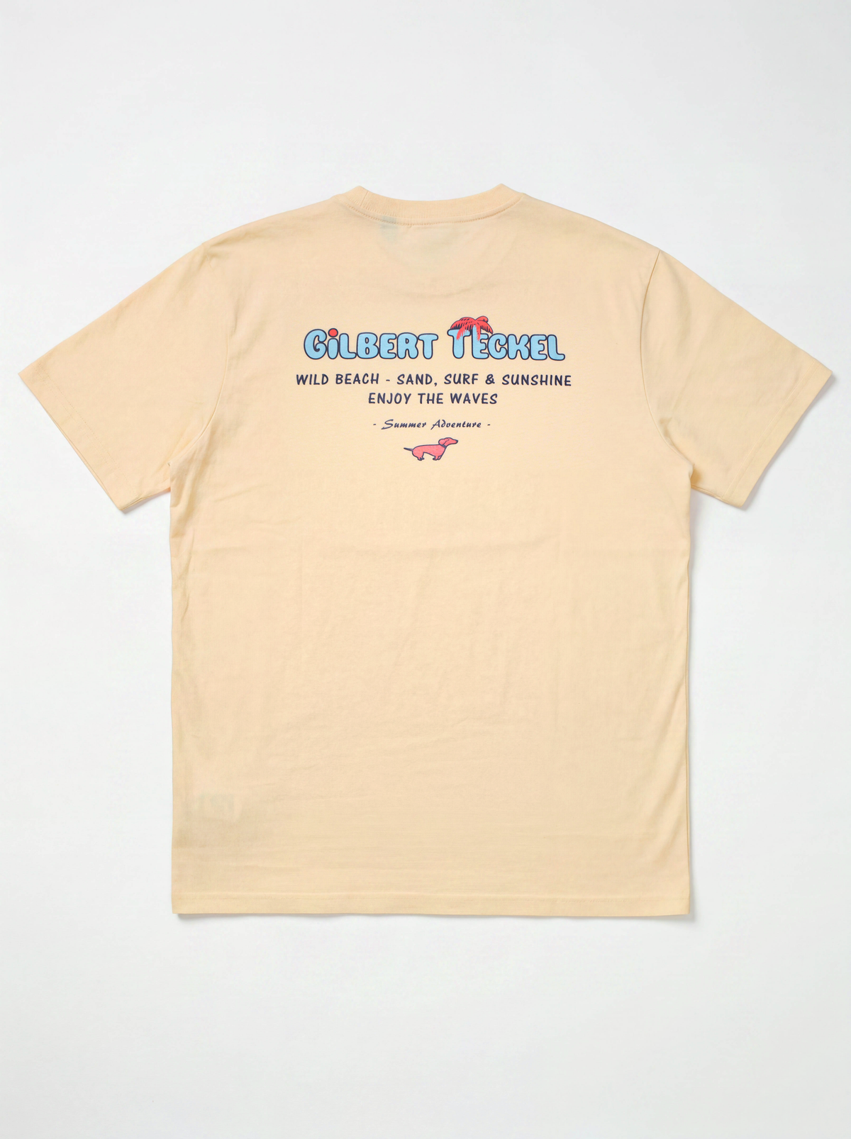 Gilbert Teckel, Yellow T-Shirt With Back Design