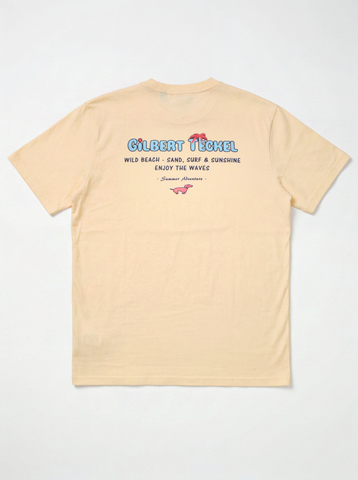 Gilbert Teckel, Yellow T-Shirt With Back Design