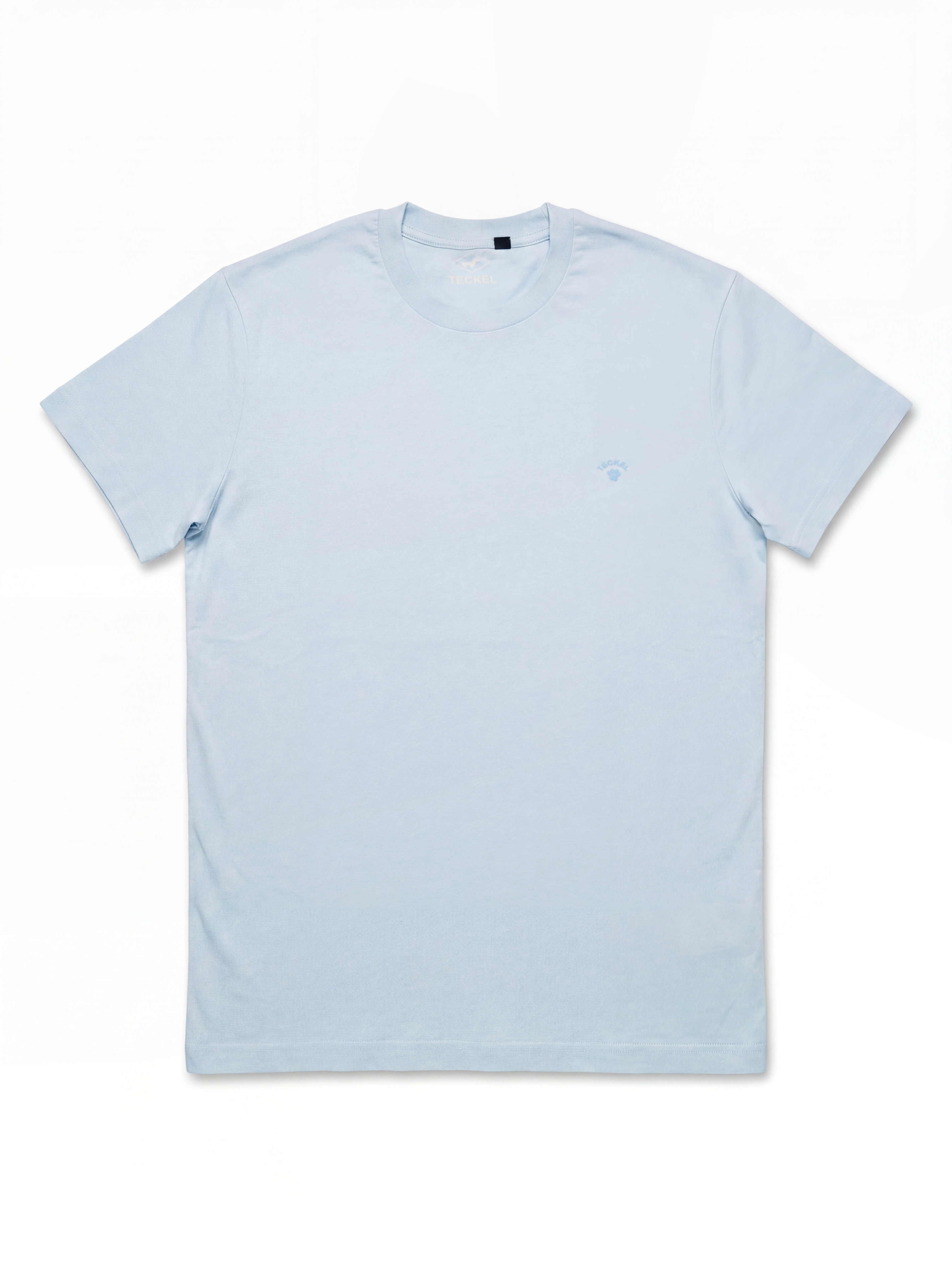 Gilbert Teckel, Light Blue Crew Neck T-Shirt.