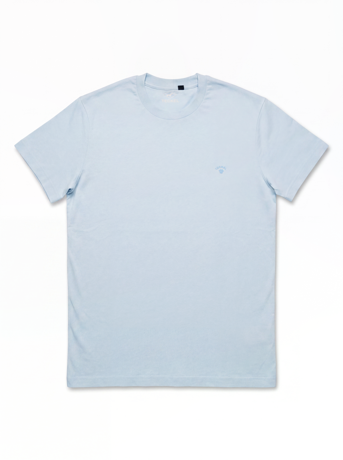 Gilbert Teckel, Light Blue Crew Neck T-Shirt.
