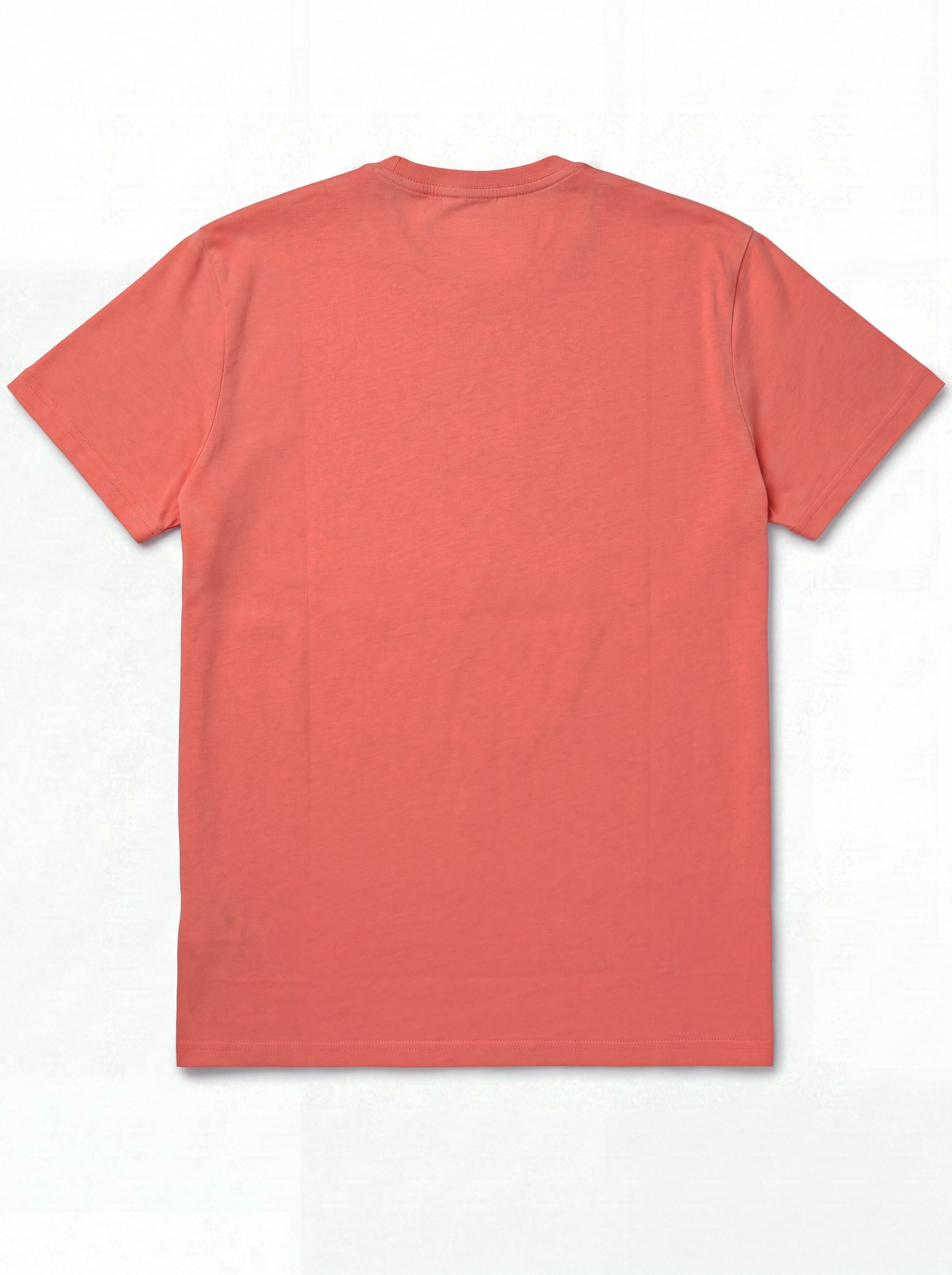 Gilbert Teckel, Coral Crew Neck T-Shirt.