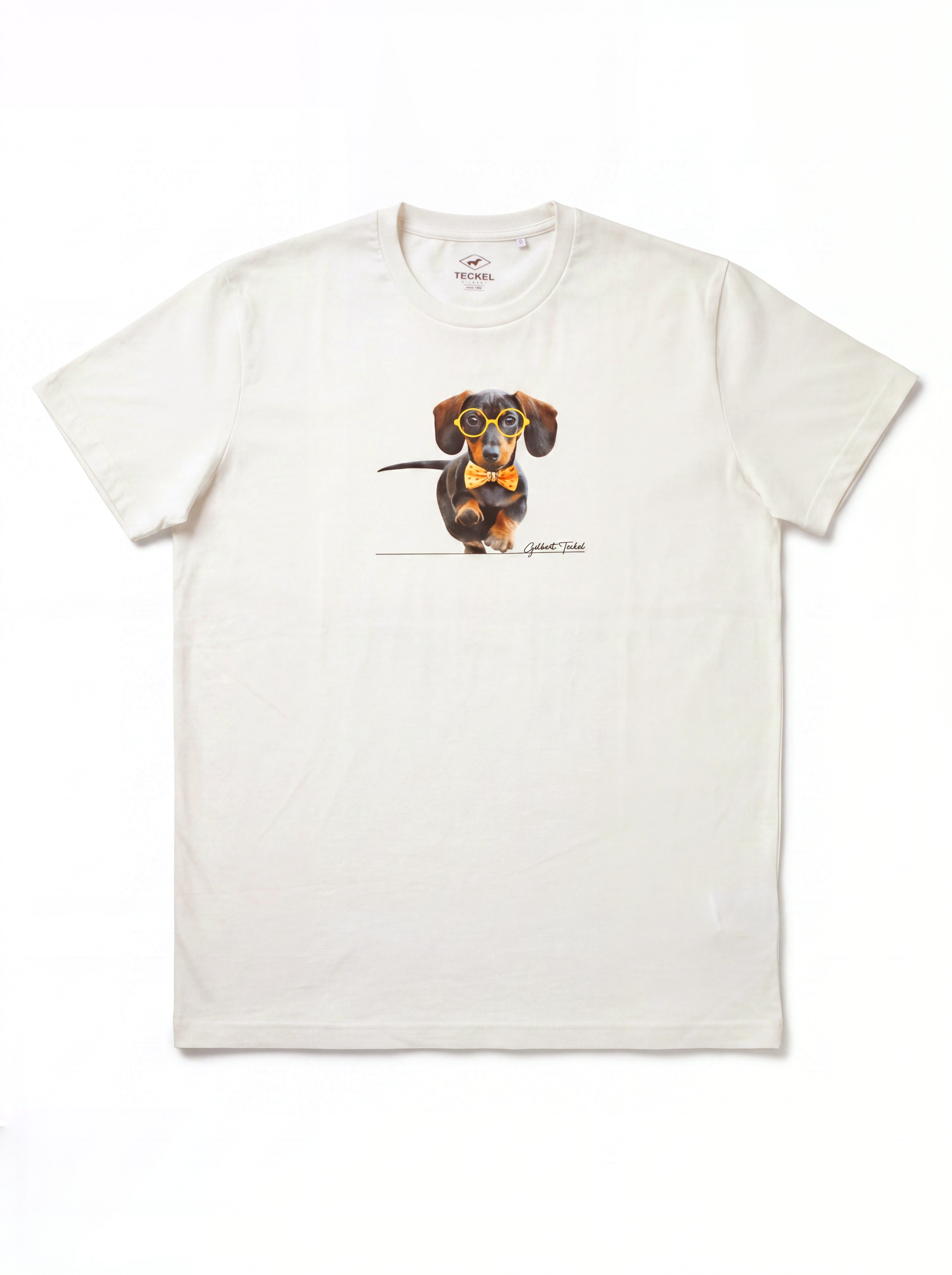 Gilbert Teckel, "The Professor" Dachshund Graphic T-Shirt