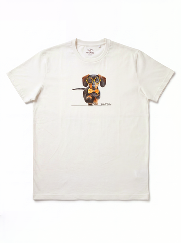 Gilbert Teckel, "The Professor" Dachshund Graphic T-Shirt