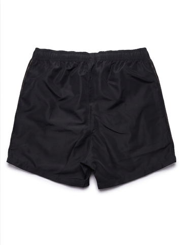 Emporio Armani, Tape Detail Swim Shorts - Black