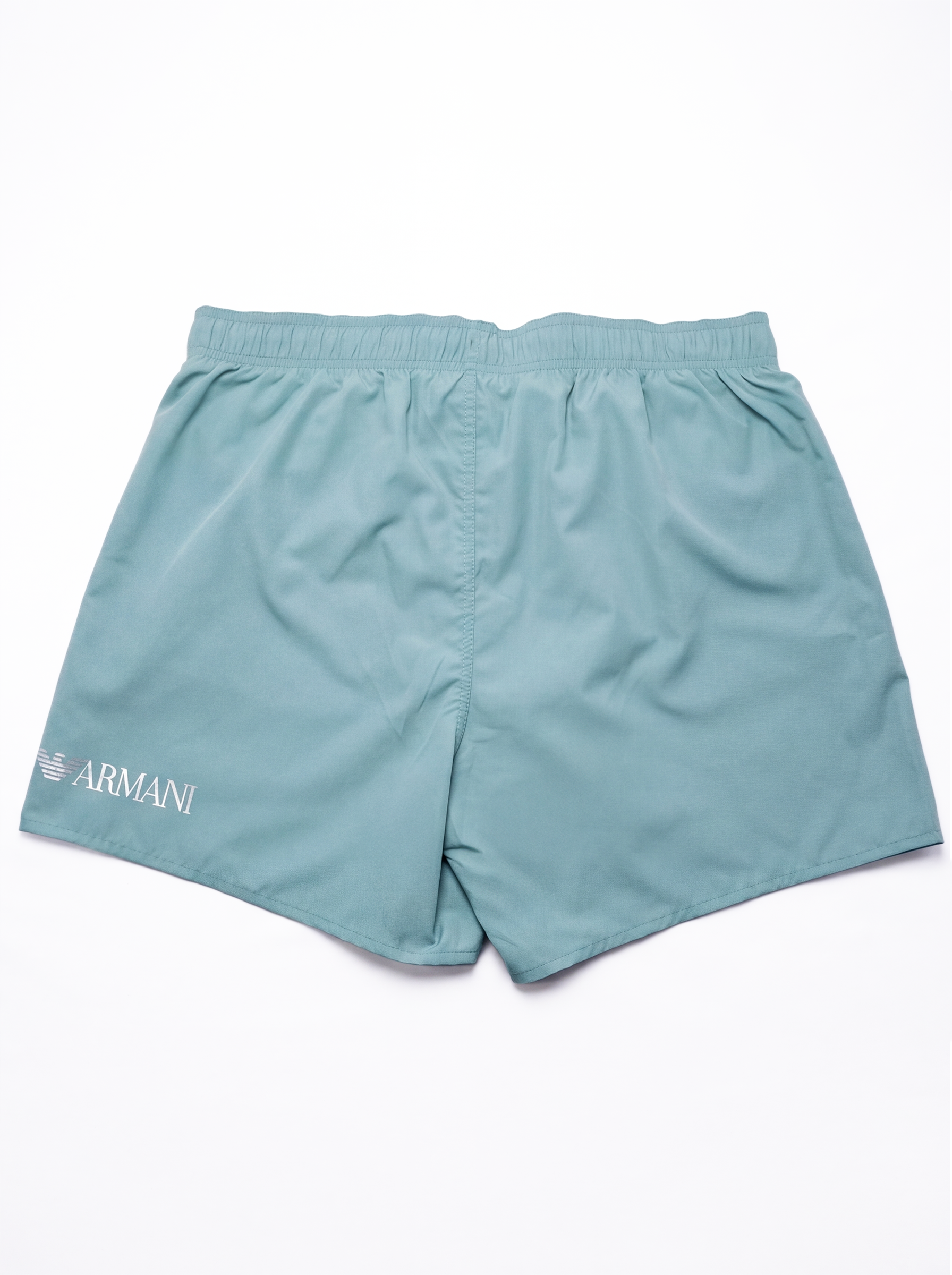 Emoprio Armani, Sage Green Swim Trunks with Logo