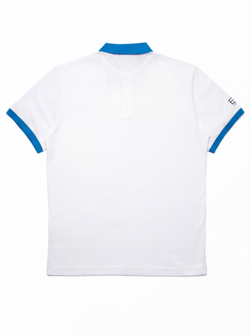 Emporio Armani,Wolf Graphic Polo Shirt - White/Blue