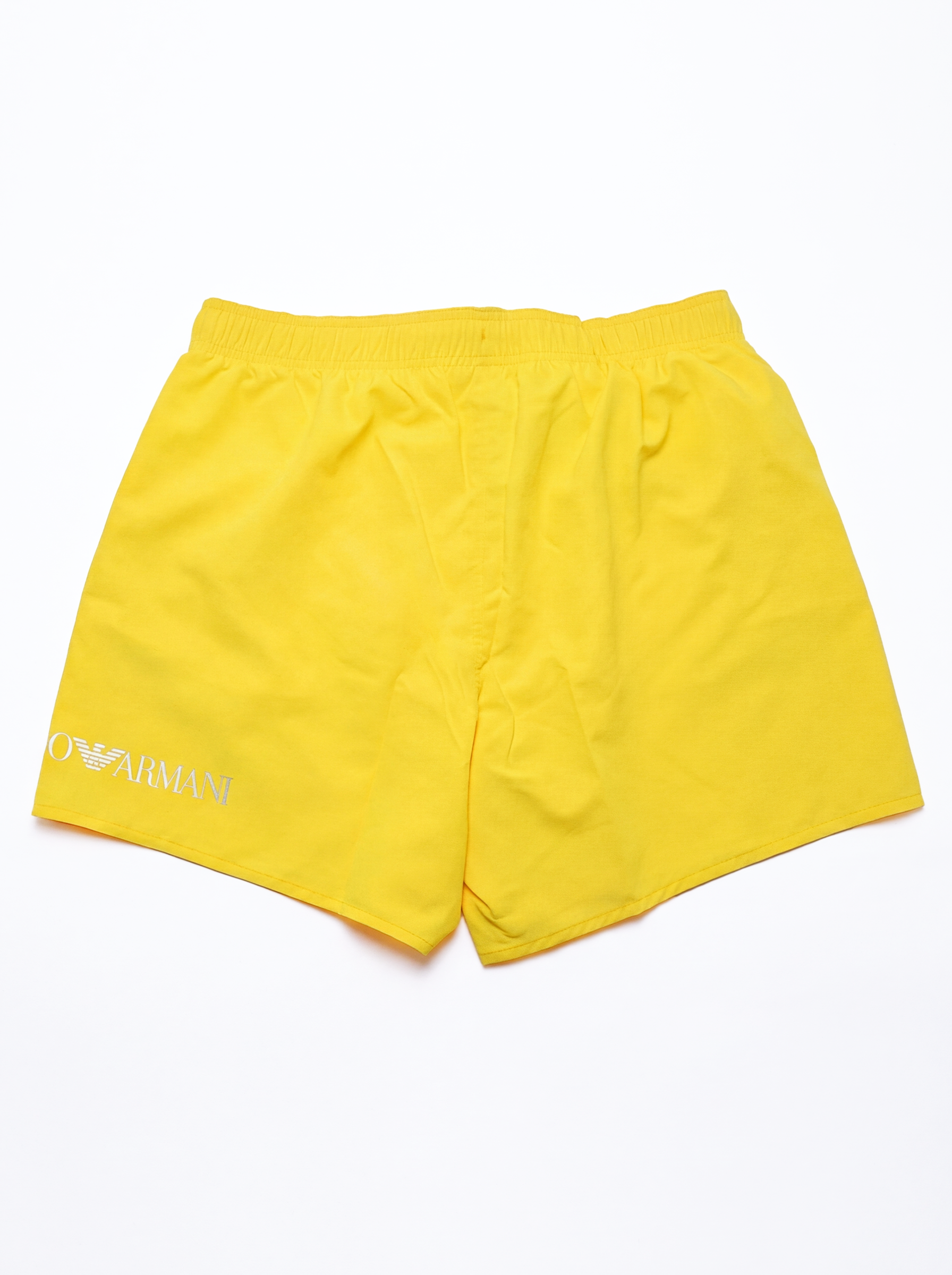 Emoprio Armani, Yellow Swim Trunks With Logo