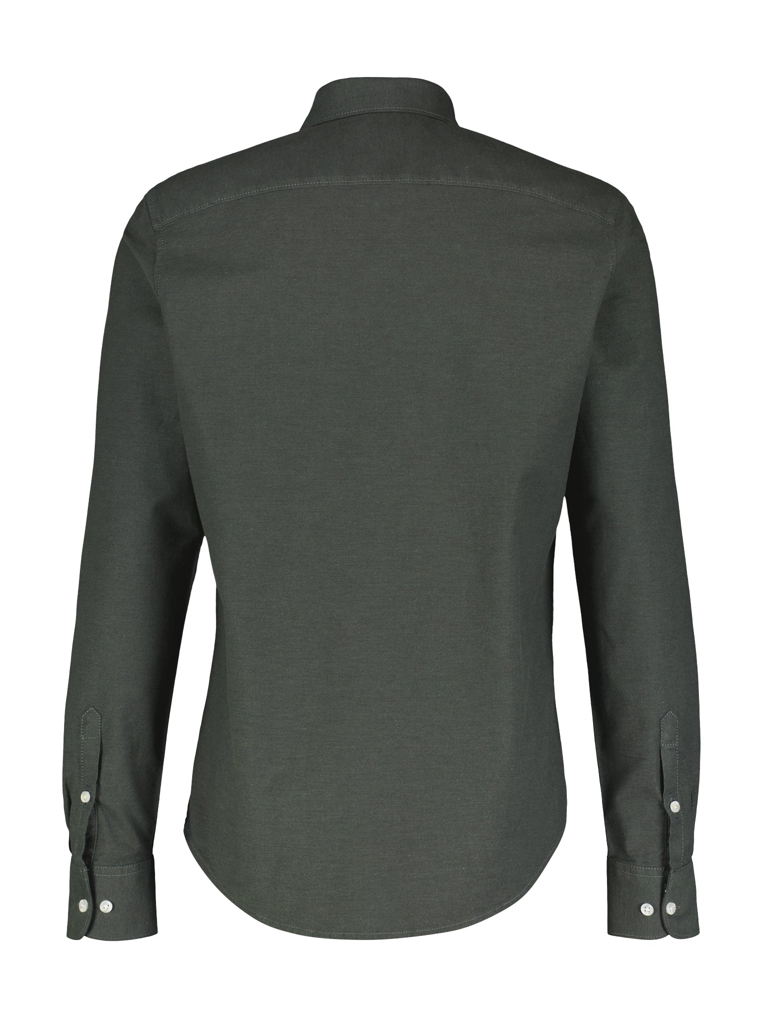 Lerros, Olive Oxford Shirt With Stretch And Button-Down Collar