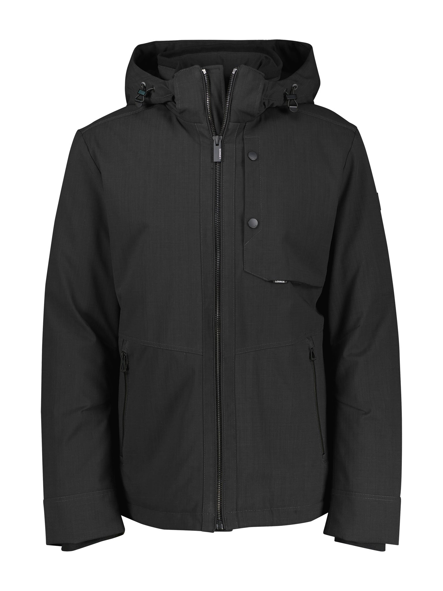 Lerros, Black Blouson In Structured Look