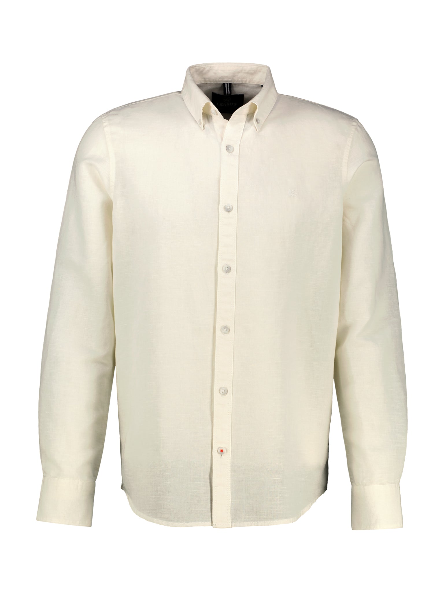 Lerros, Mixed Cotton-Linen Blend White Shirt