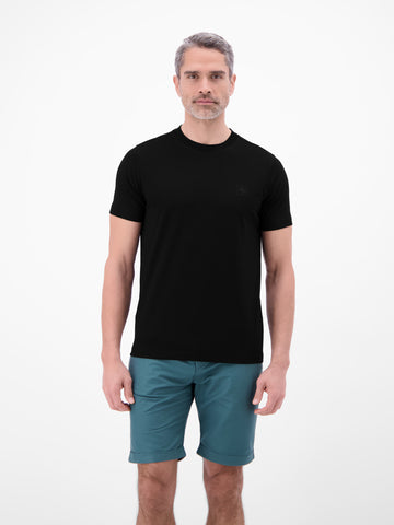 Lerros, Black T-shirt in Cool & Dry quality