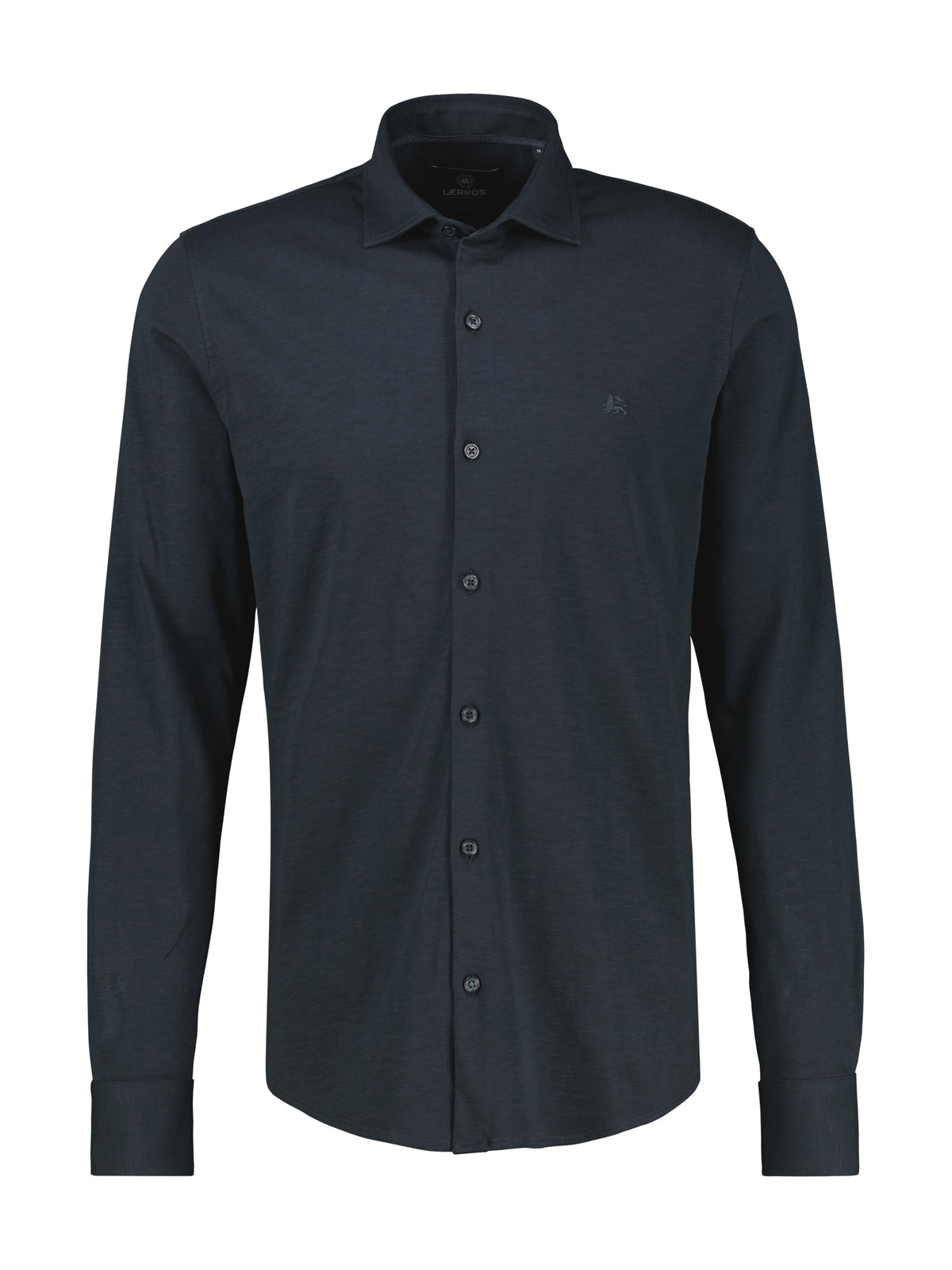Lerros, Navy Long-Sleeved Shirt In Jersey Quality