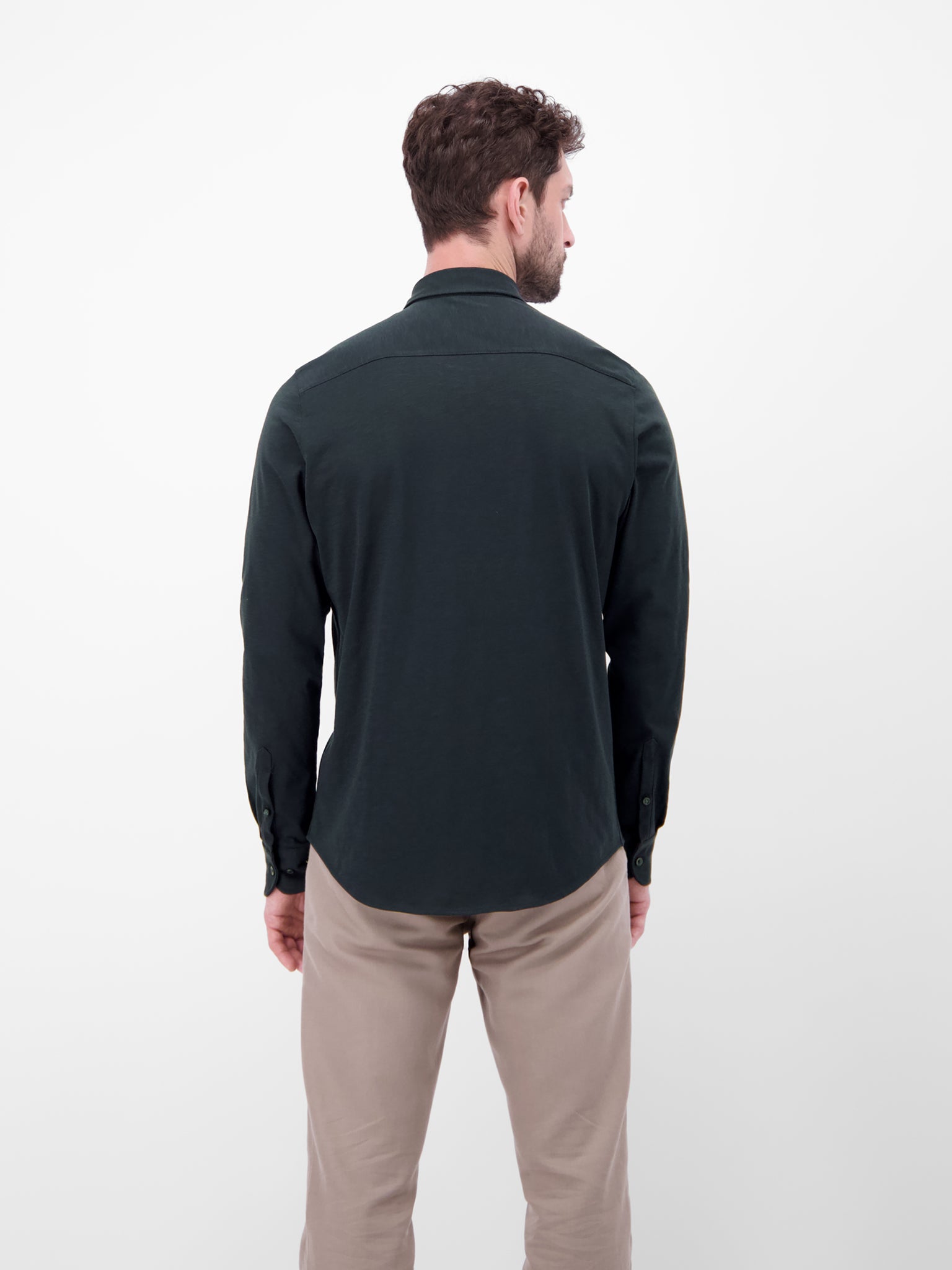 Lerros, Navy Long-Sleeved Shirt In Jersey Quality