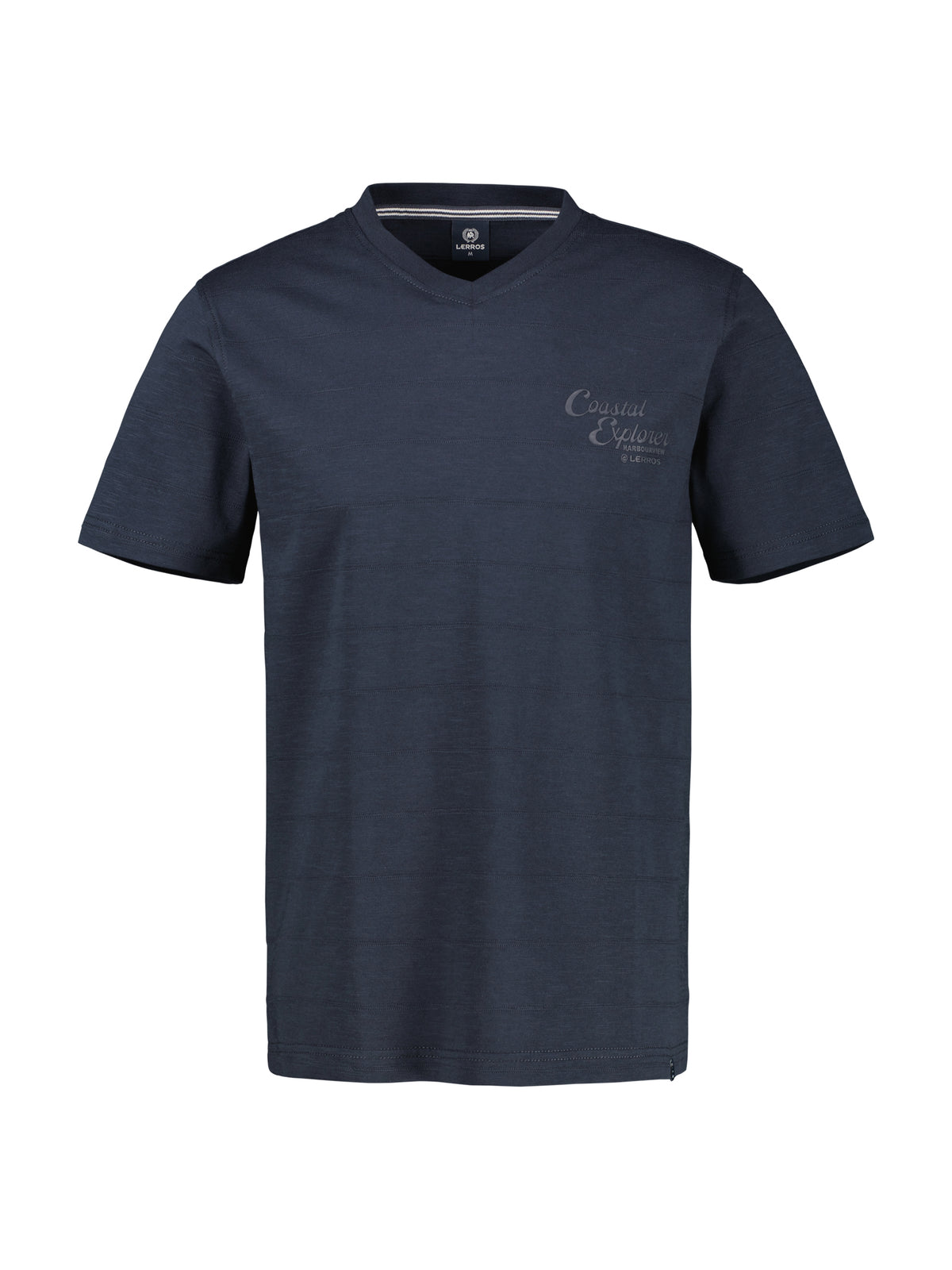 Lerros, V-Neck Navy T-shirt in knit quality