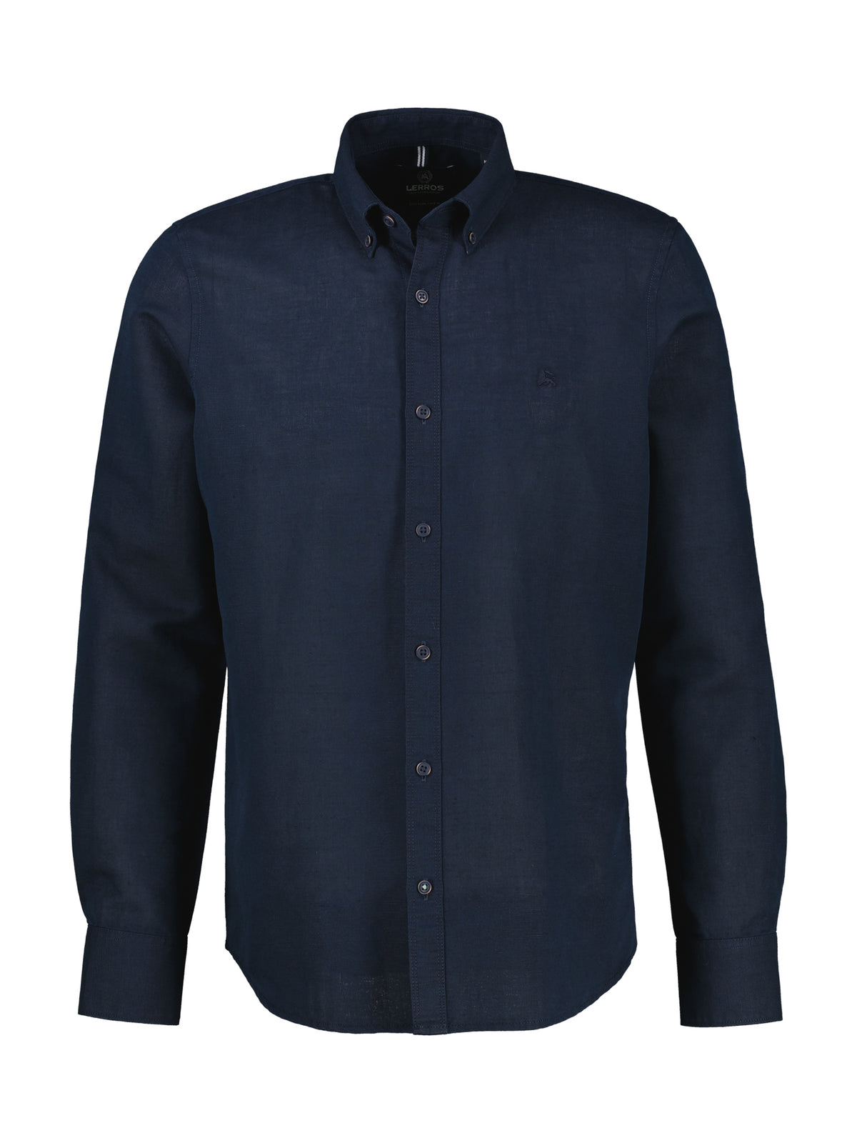 Lerros, Mixed Cotton-Linen Blend Navy Shirt
