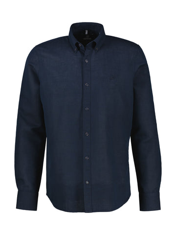 Lerros, Mixed Cotton-Linen Blend Navy Shirt