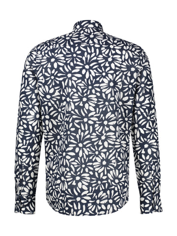 Lerros, Long-sleeved shirt with floral print made of blended fabric