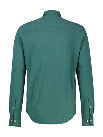 Lerros, Soft Teal Long-Sleeved Shirt In Jersey Quality