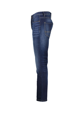 Lerros, Baxter 5-Pocket Denim In A Used Look, Relaxed Fit, Blue