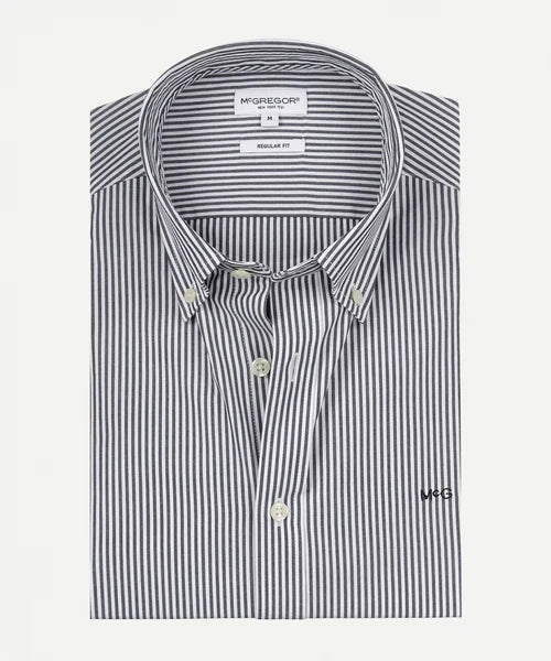 McGregor, Navy Stripe Poplin Shirt