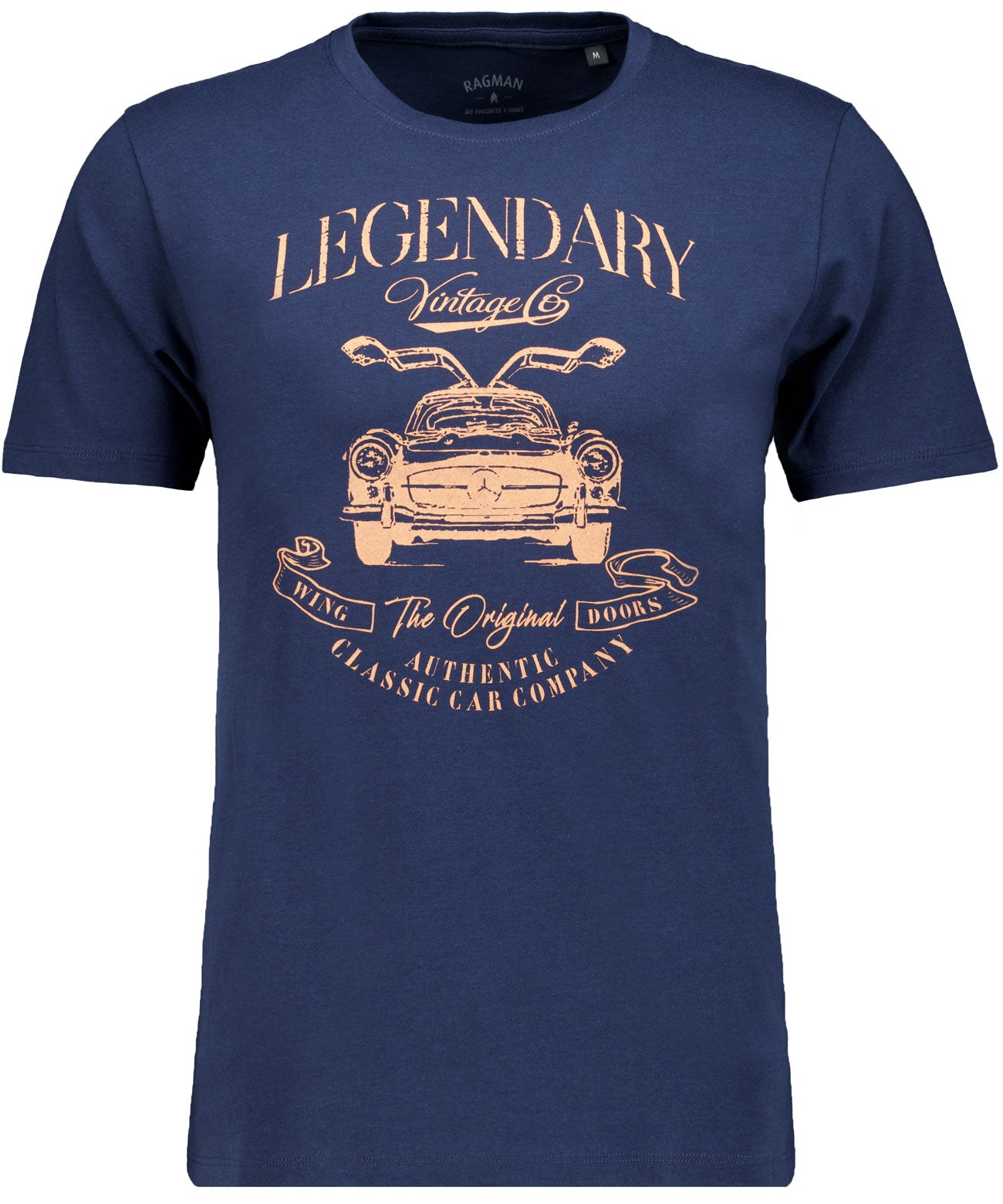 Ragman, Navy T-Shirt with Laser print