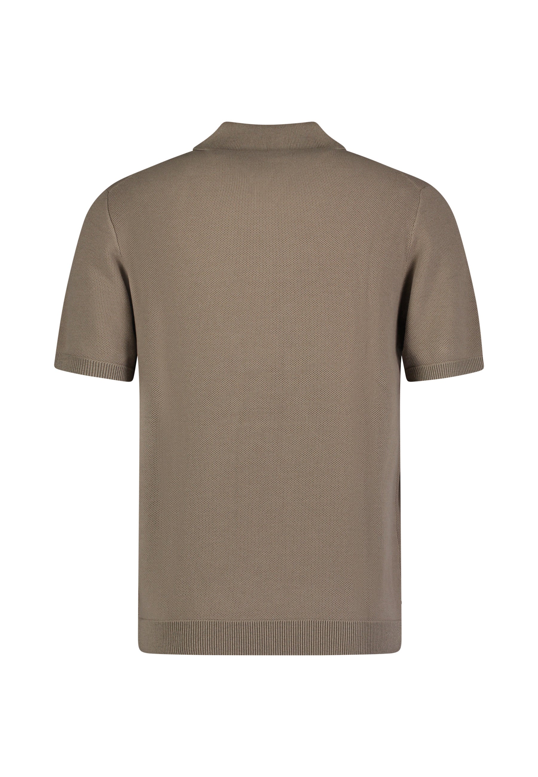 Roy Robson, Knitted Polo Shirt – Brown