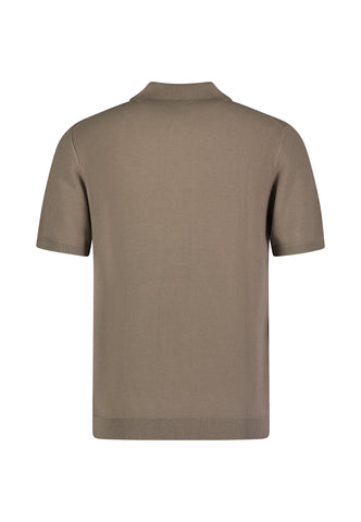 Roy Robson, Knitted Polo Shirt – Brown