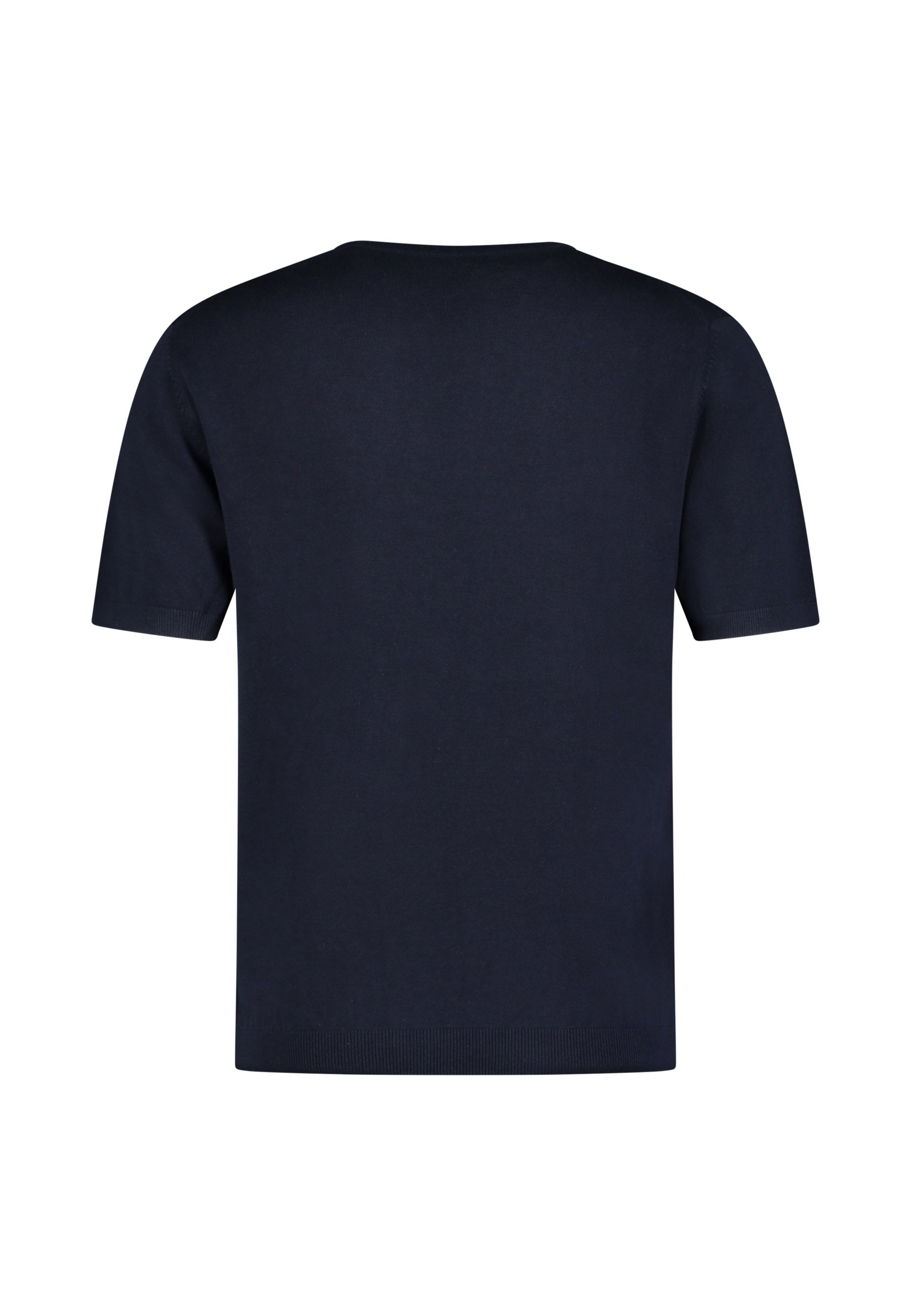 Roy Robson, Fine-Knit Short-Sleeve Sweater - Dark Blue