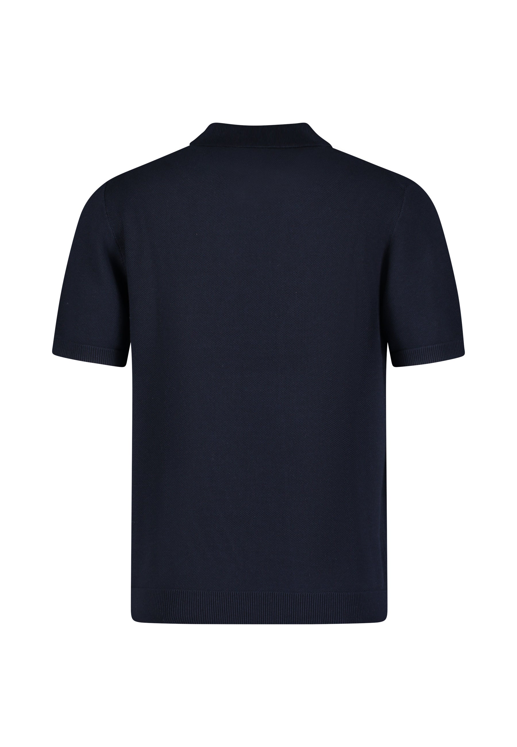 Roy Robson, Knitted Polo Shirt – Dark Blue