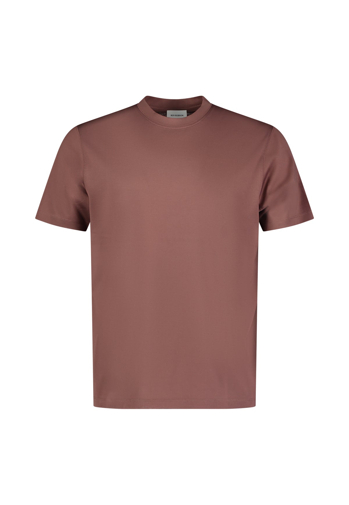 Roy Robson,Premium Mercerized Cotton T-Shirt, Cedar Brown
