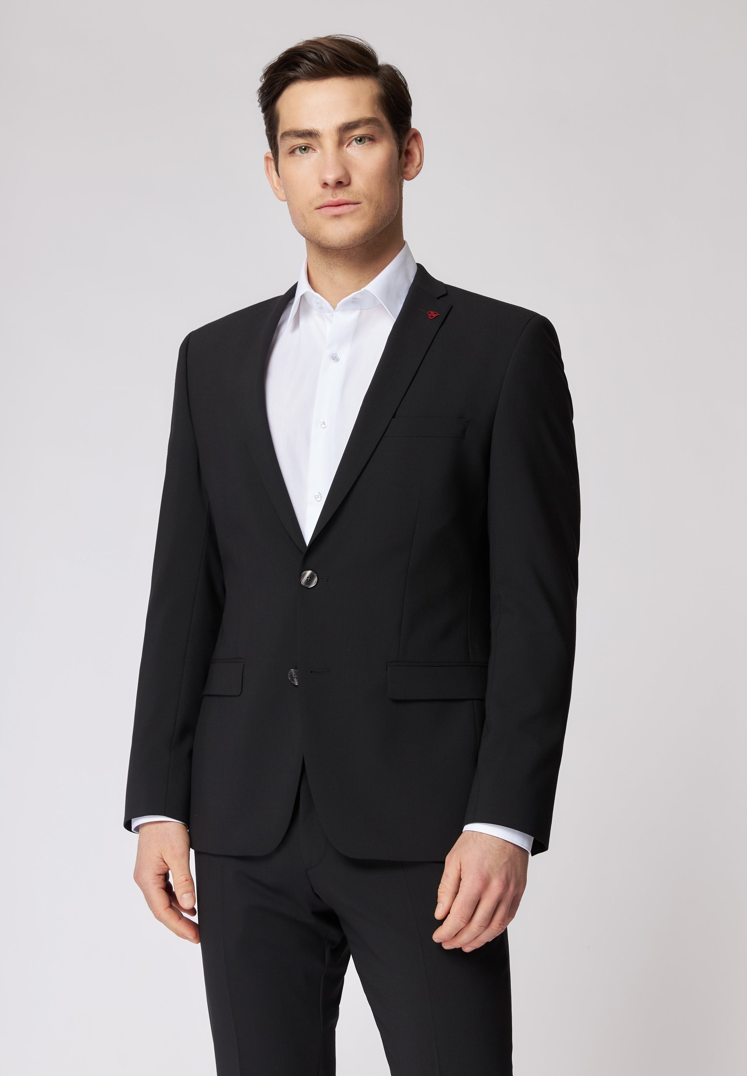 Roy Robson, Black Modern Fit Two-Piece Suit