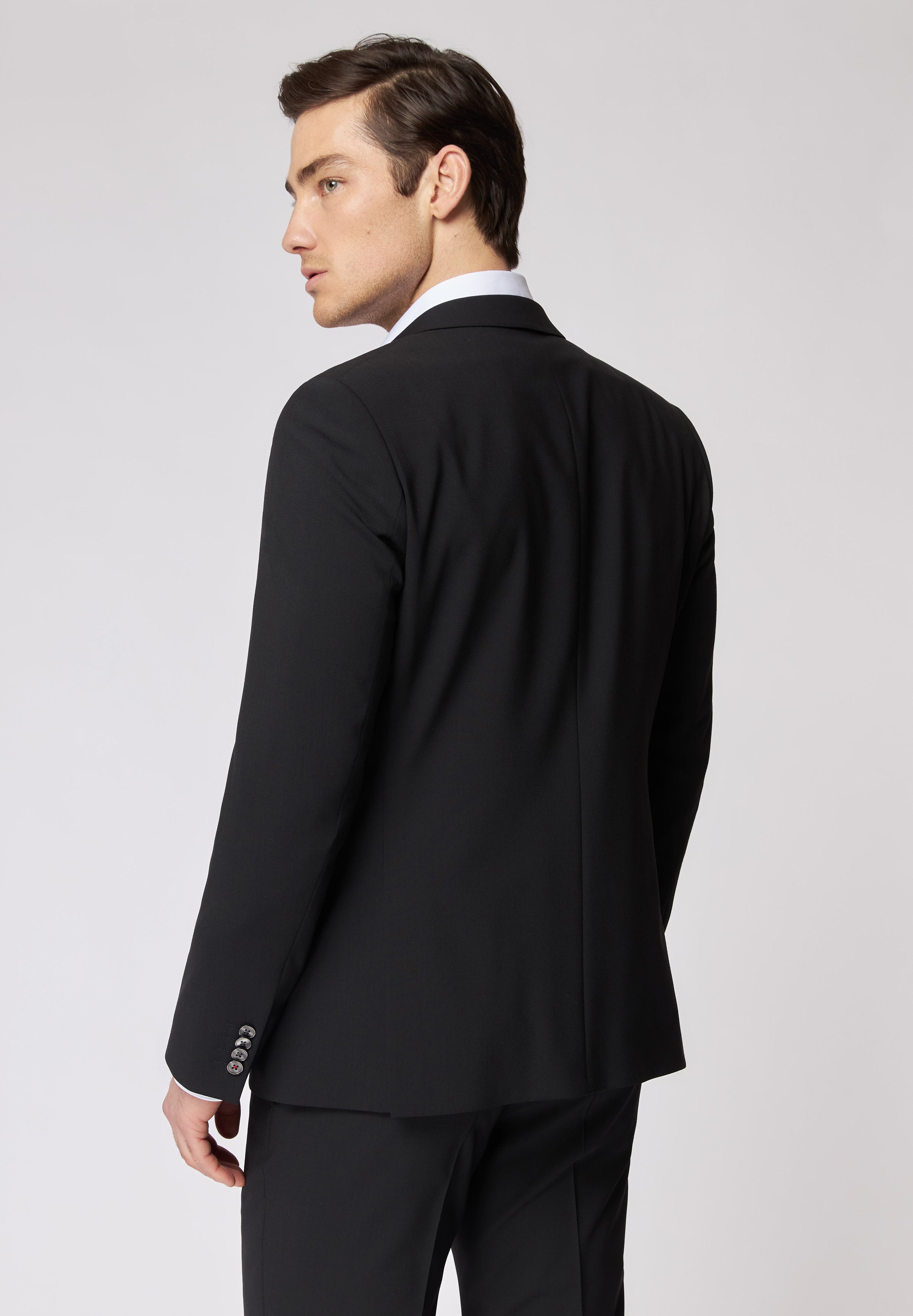 Roy Robson, Black Modern Fit Two-Piece Suit