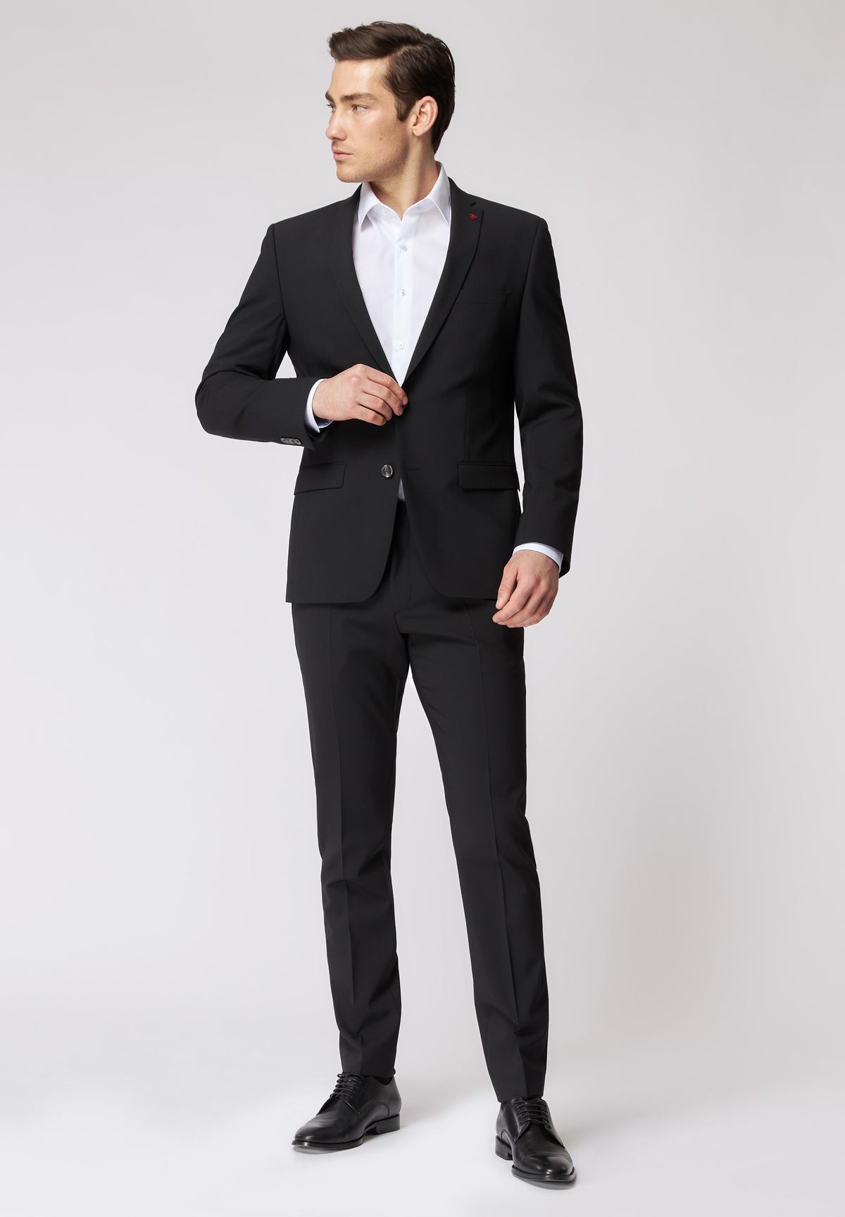Roy Robson, Black Modern Fit Two-Piece Suit