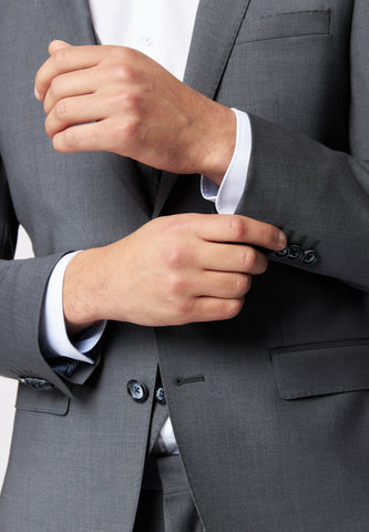 Roy Robson, Slim-Fit Two-Piece Suit in Charcoal Grey