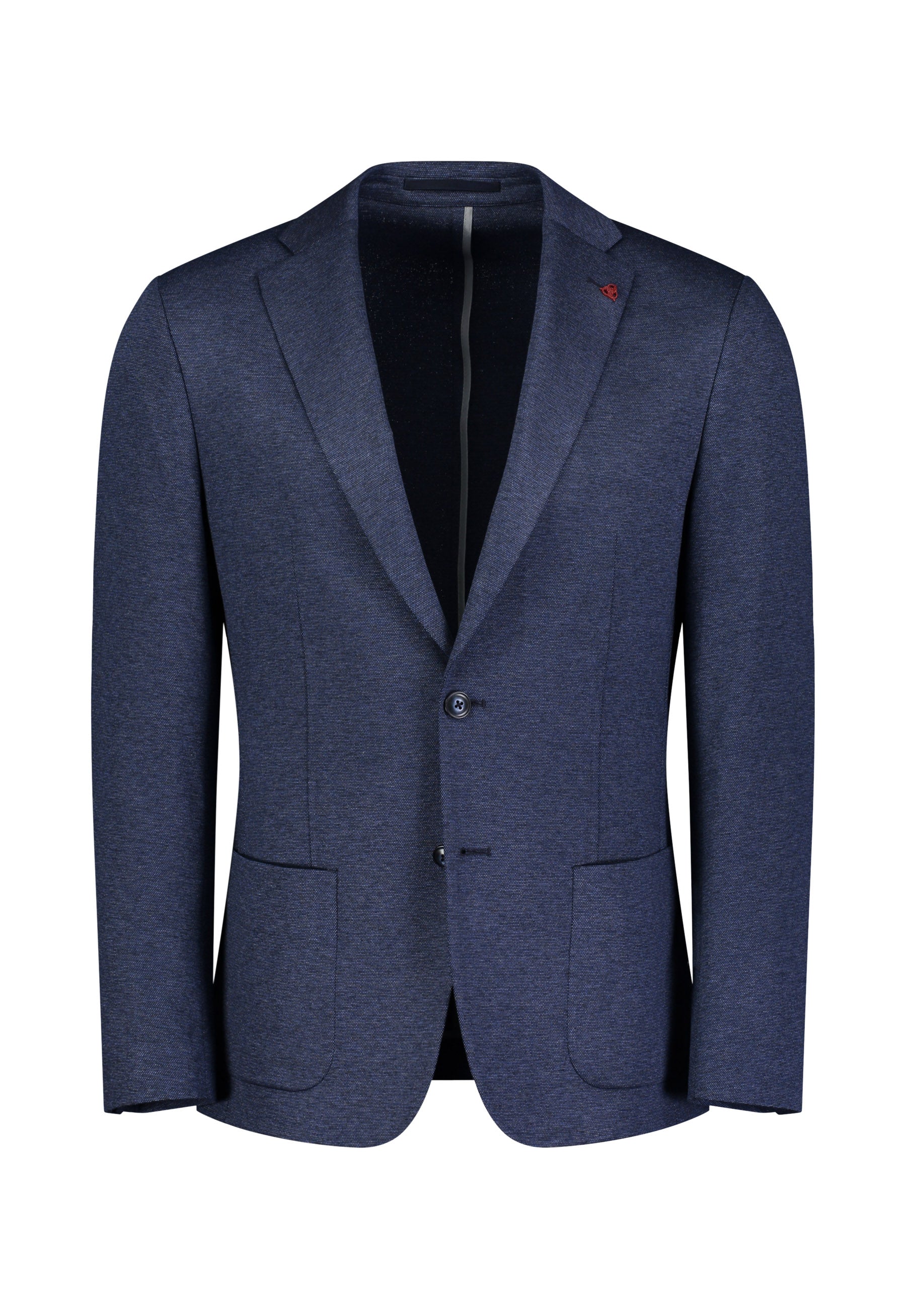 Roy Robson, Navy Textured Jersey Modern Suit