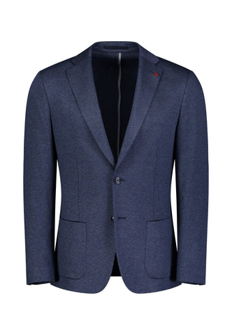 Roy Robson, Navy Textured Jersey Modern Suit