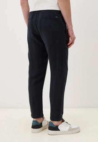 Strellson, Saturn Linen Blend Trousers in Black