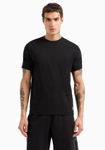 Emporio Armani, Logo Series cotton-jersey Black T-Shirt
