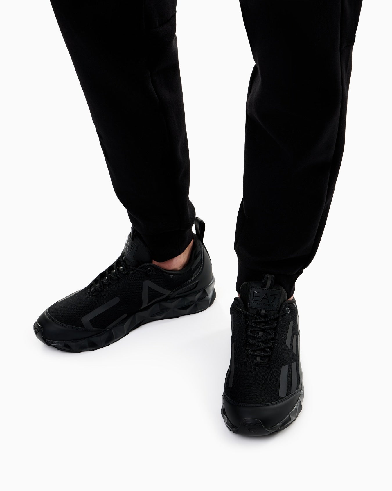 Emporio Armani, Ultimate C2 Kombat Core Black Sneakers
