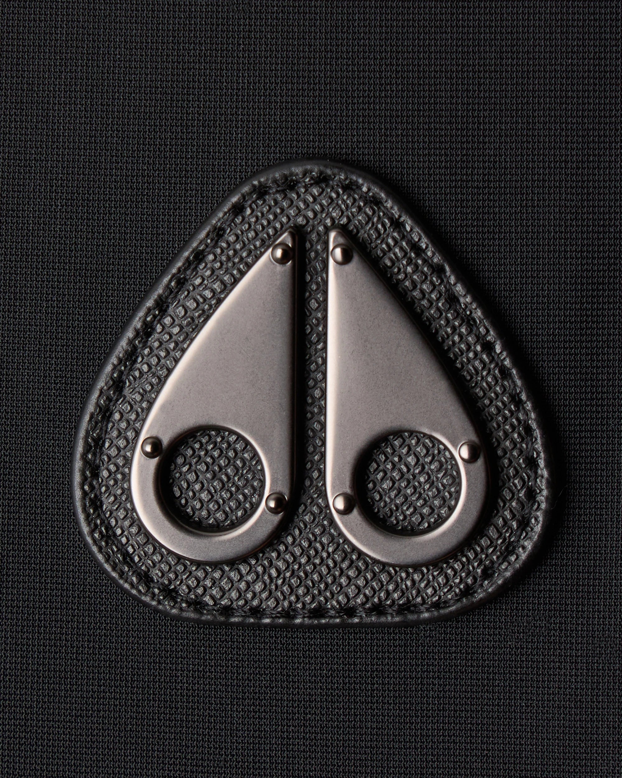 Moose Knuckles, Black Technical Zip Polo Shirt