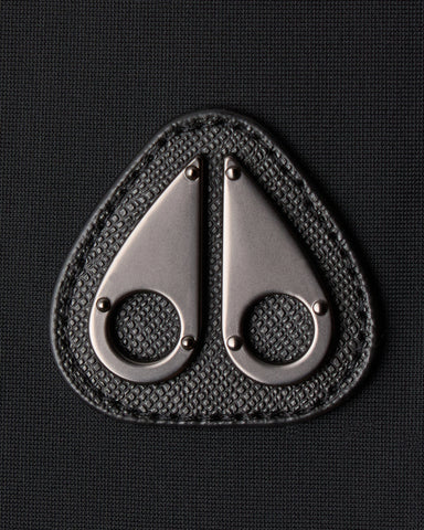 Moose Knuckles, Black Technical Zip Polo Shirt